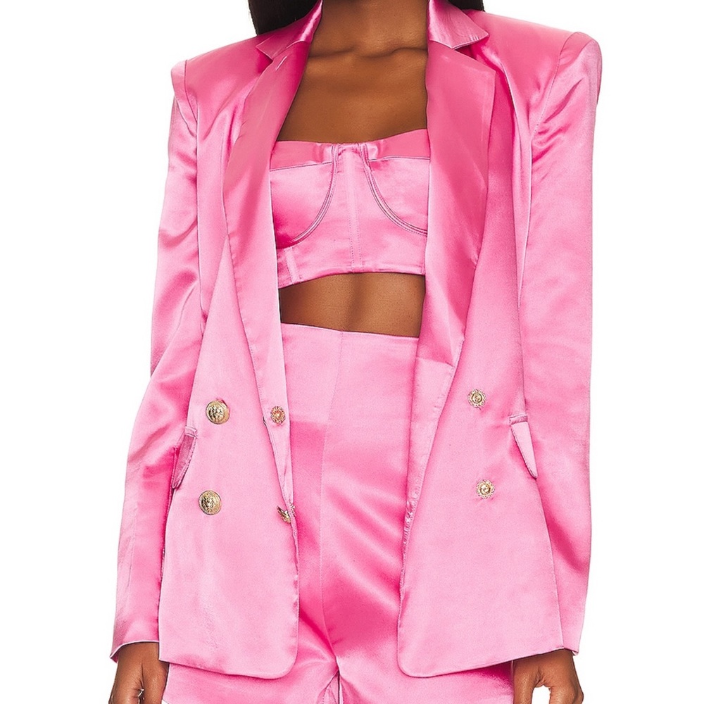 bronx and banco barbie pink blazer - size S